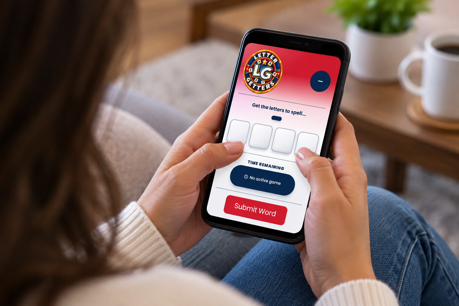 Playing Letter Getters on a smartphone